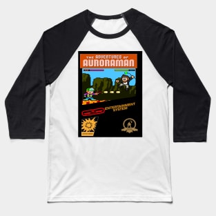 The Adventures of Auroraman Cherry Sunday Showdown Box art Baseball T-Shirt